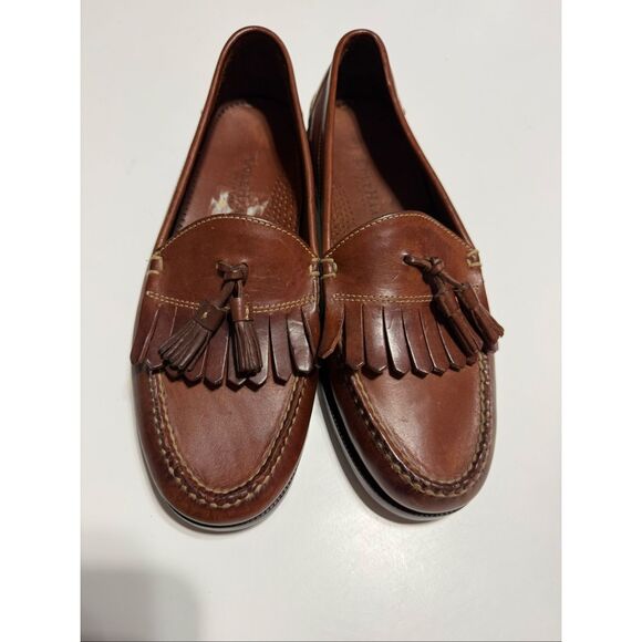 Cole Haan Size 9.5 Tassled Kiltie Loafers Brown Leather Classic Comfort Shoes main image 8